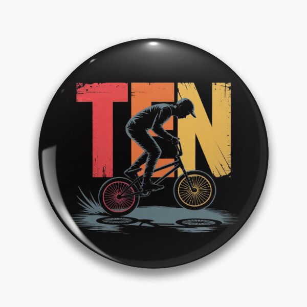 Item preview, 10 Year Old BMX Birthday Gift Party Boys Dirt Biking 10th designed and sold by demarioTTS.