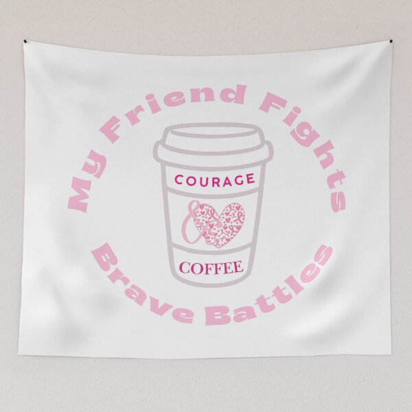 Item preview, My Friend Fights Brave Battles designed and sold by NinasJourney.