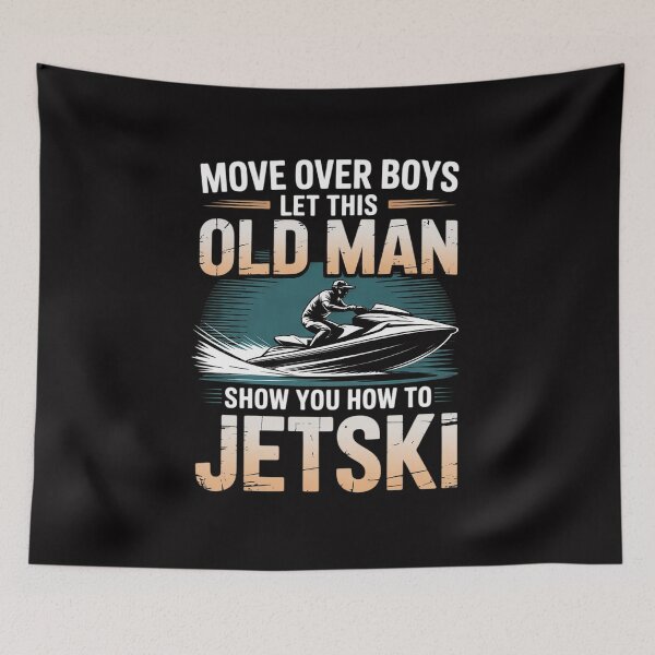 Item preview, Old Man How To Jetski Cool Jet-Ski Jet Skiing designed and sold by demarioTTS.