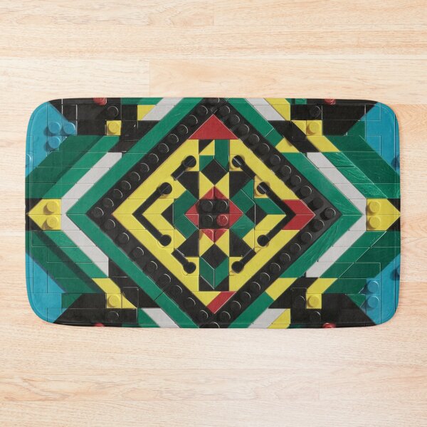 Item preview, LEGO Brick Geometric Mandala Pattern designed and sold by Mindful Wall Art Studio.