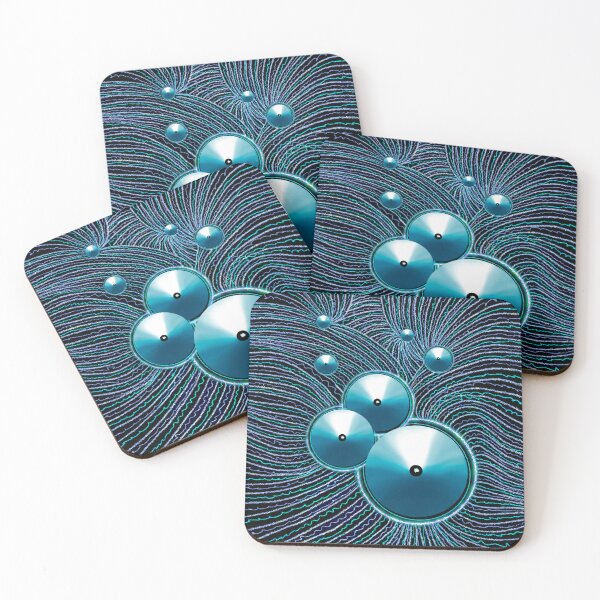 Item preview, Sequintessential Satin Blue - Dramatic Abstract Design - Sequins and Embroidery designed and sold by Lycanth.