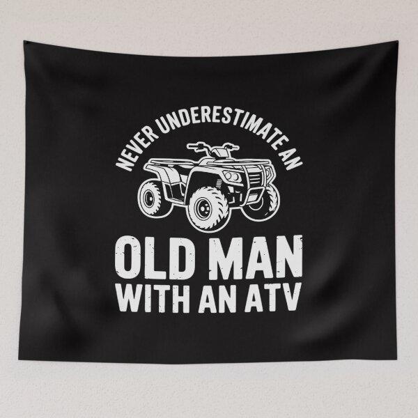 Item preview, Never Underestimate Old With ATV Man Dirt Quad Four Wheeler designed and sold by demarioTTS.