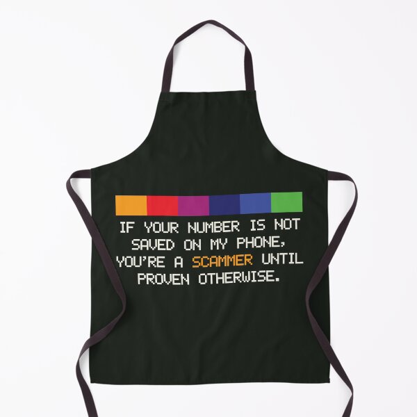 Item preview, Funny Scammer Warning: Unknown Number Alert designed and sold by SweetLog.