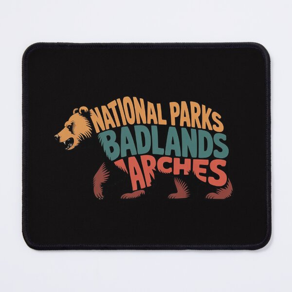 Item preview, National Parks USA List Word Cloud Bear Camping & Hiking designed and sold by demarioTTS.