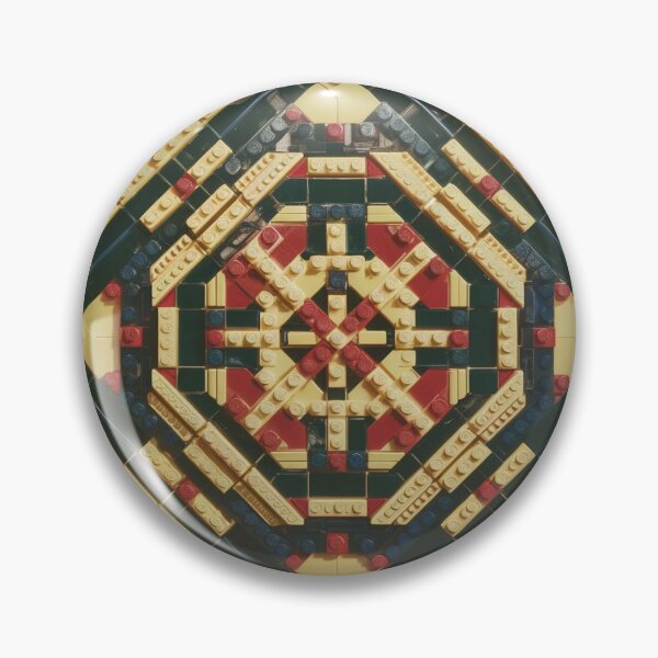Item preview, LEGO Brick Mandala Red Gold Black designed and sold by Ed & Harmony.