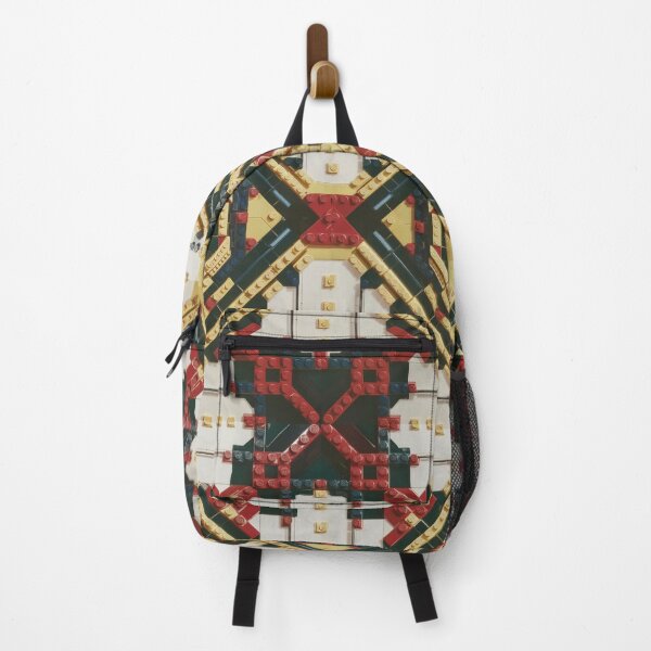 Item preview, LEGO Brick Mandala Red Gold Black designed and sold by Mindful Wall Art Studio.