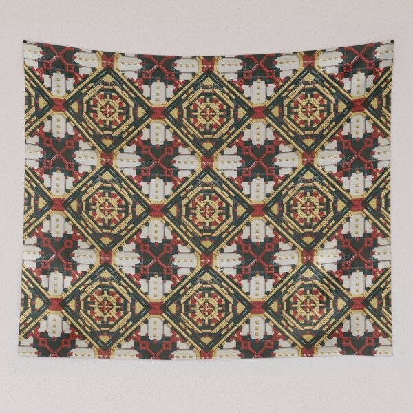 Item preview, LEGO Brick Mandala Red Gold Black designed and sold by Ed & Harmony.