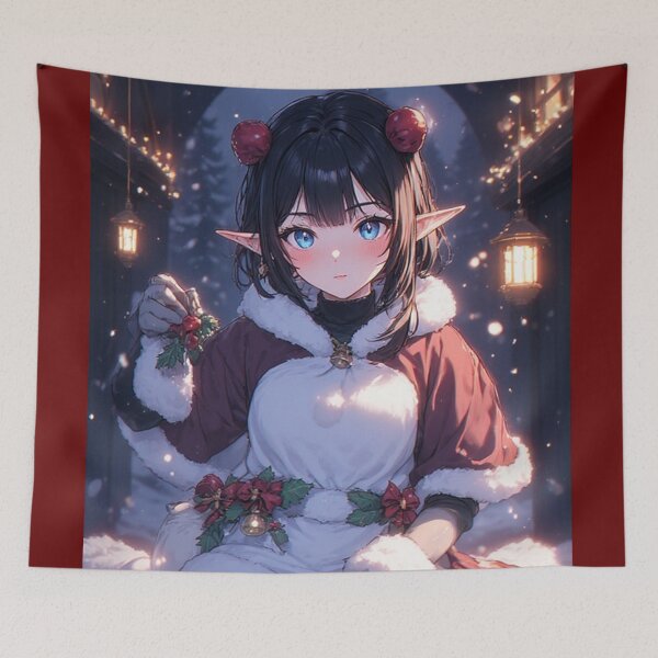 Item preview, Christmas elf girl anime designed and sold by ArtsJulian.