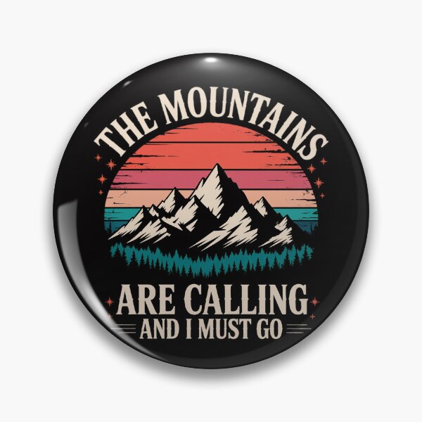 Item preview, Mountains are Calling & I Must Go - Hiking Backpacking designed and sold by demarioTTS.
