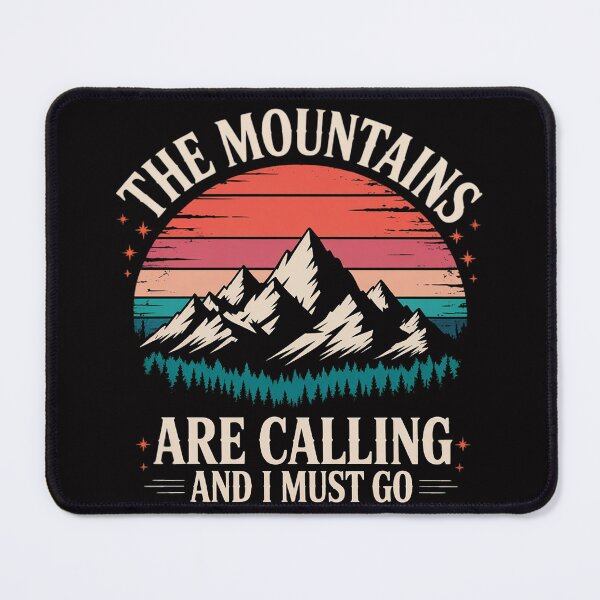 Item preview, Mountains are Calling & I Must Go - Hiking Backpacking designed and sold by demarioTTS.
