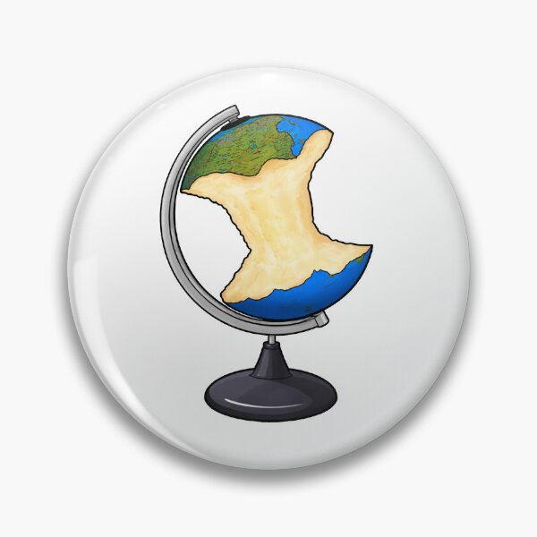 Item preview, Eaten Apple Globe designed and sold by wonderxwander.