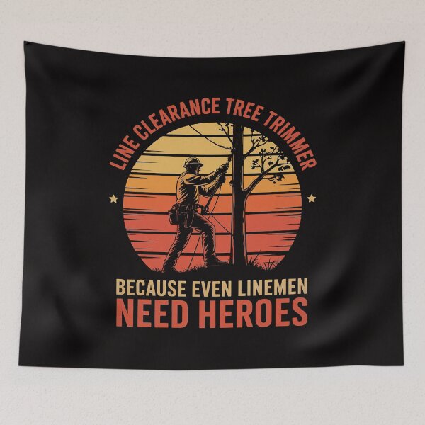Item preview, Men's Line Clearance Tree Trimmer Because Even Linemen Need Heroes designed and sold by portcrysral.
