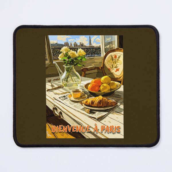 Item preview, Bienvenue à Paris – Breakfast on the Balcony with Eiffel Tower designed and sold by FrancophileFun.