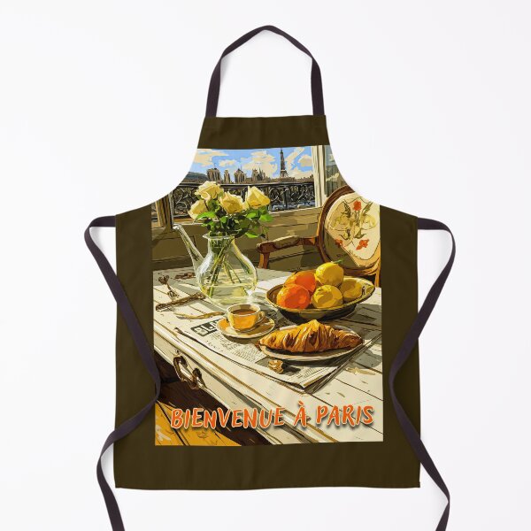 Item preview, Bienvenue à Paris – Breakfast on the Balcony with Eiffel Tower designed and sold by FrancophileFun.