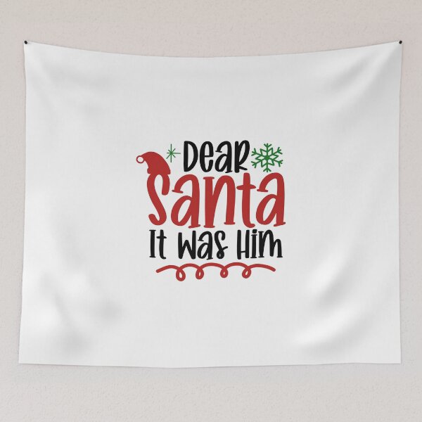 Item preview, Dear Santa It Was Him designed and sold by Holy Hands Studio.
