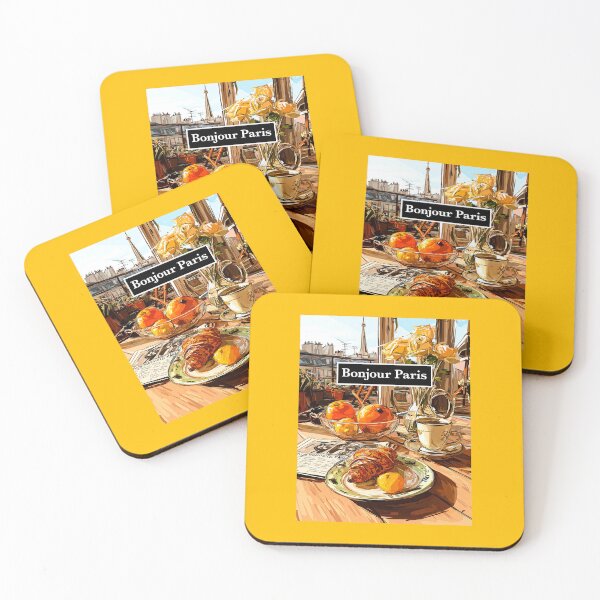 Item preview, Bonjour Paris – Croissant, Coffee & Rooftop Morning designed and sold by FrancophileFun.