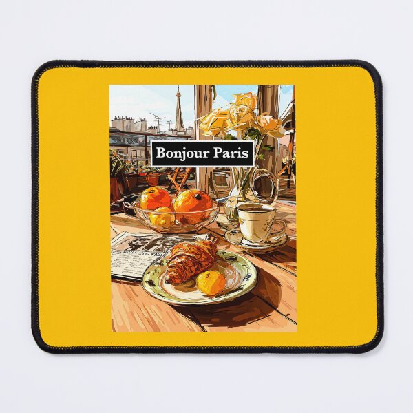 Item preview, Bonjour Paris – Croissant, Coffee & Rooftop Morning designed and sold by FrancophileFun.