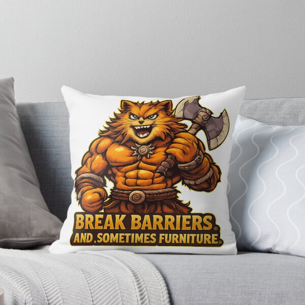 Item preview, Savage Barbarian Muscular Cat Strength Art designed and sold by Pixostick.