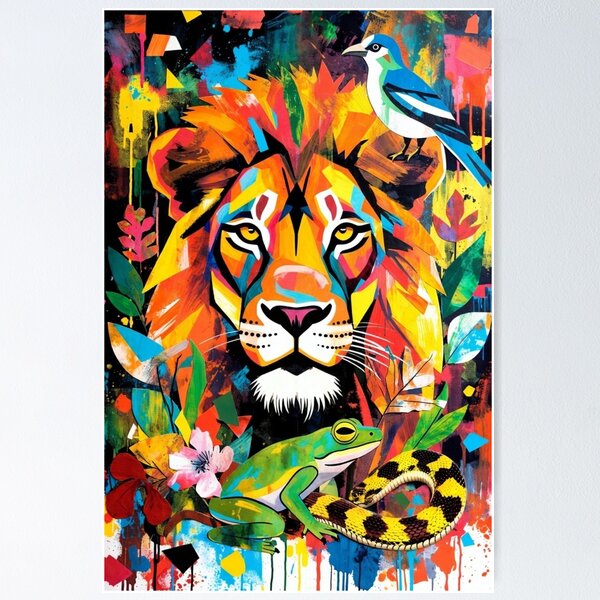 Item preview, Abstract lion designed and sold by JLeonardoArt.