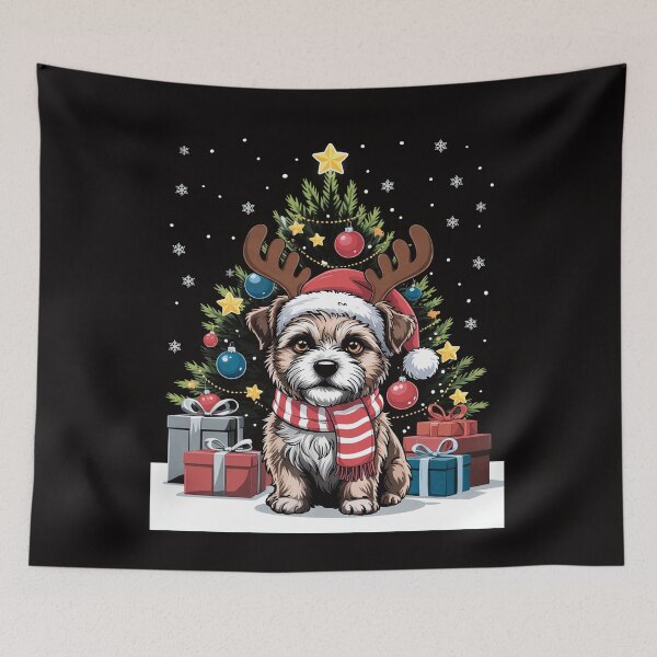 Item preview, Maltipoo Dog Christmas Tree Lights Santa Xmas designed and sold by portcrysral.