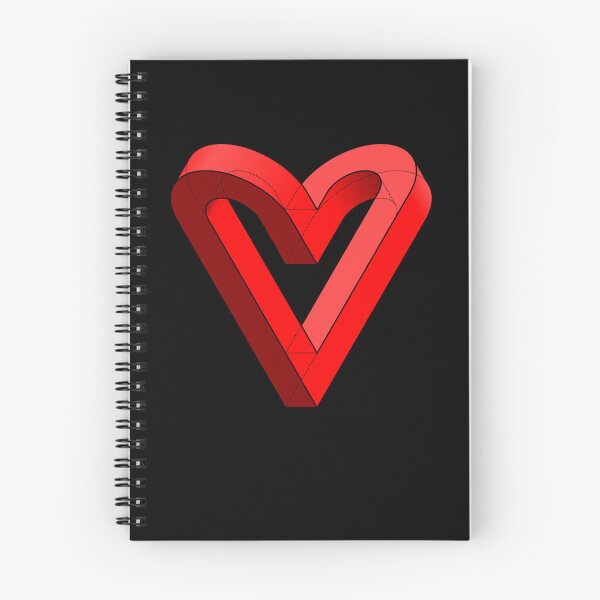 Item preview, Funny Nerdy Impossible Heart Shape Geometry Math Teacher designed and sold by MathWare MathClips.