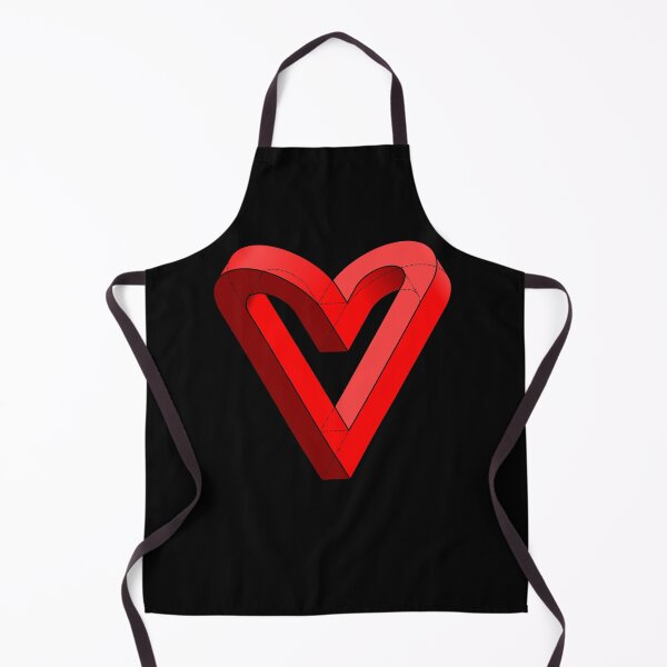 Item preview, Funny Nerdy Impossible Heart Shape Geometry Math Teacher designed and sold by MathWare MathClips.