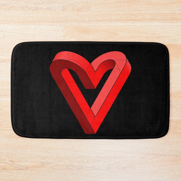 Item preview, Funny Nerdy Impossible Heart Shape Geometry Math Teacher designed and sold by MathWare MathClips.