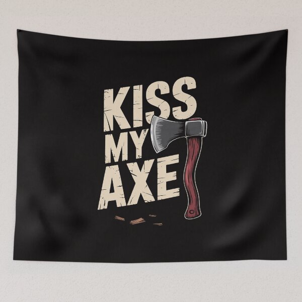 Item preview, Kiss My Axe Hatchet Throwing Gift for Thrower designed and sold by portcrysral.