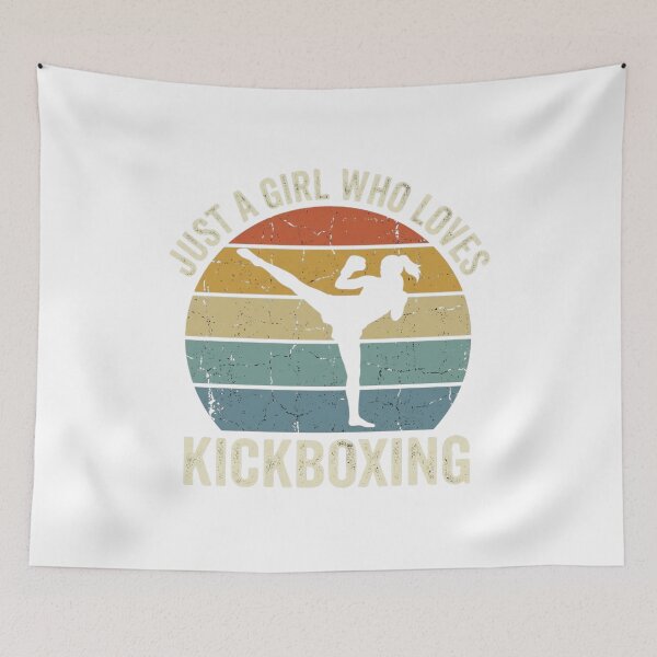 Item preview, Just A Girl Who Loves Kickboxing Retro Vintage designed and sold by chattsuede.