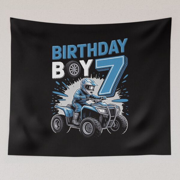Item preview, Kids 7 Year Old quad ATV Four Wheeler 7th Birthday Boy designed and sold by portcrysral.