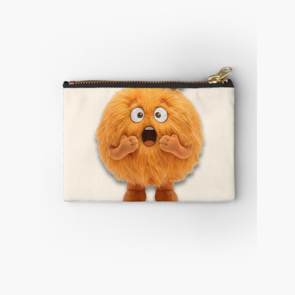 Item preview, Owow Shocked Orange - Surprised Kawaii Shaggy Plushmoji designed and sold by Velvet Studio | Sailguga.