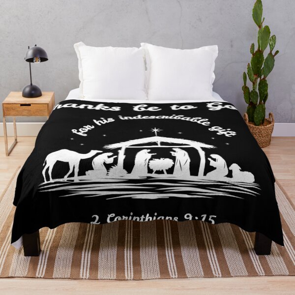 Item preview, Thanks be to god for his indescribable gift 2- corinthians 9:15  designed and sold by MrDomStore.
