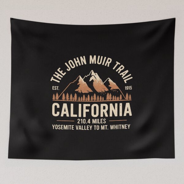 Item preview, John Muir Trail California Backpacking Trail Hiking designed and sold by ForestMmost.