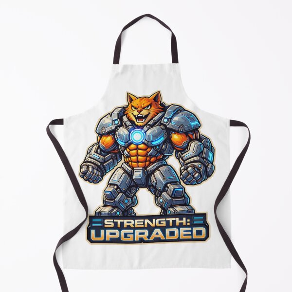 Item preview, Futuristic Mech Cat Strength Upgrade Art designed and sold by Pixostick.