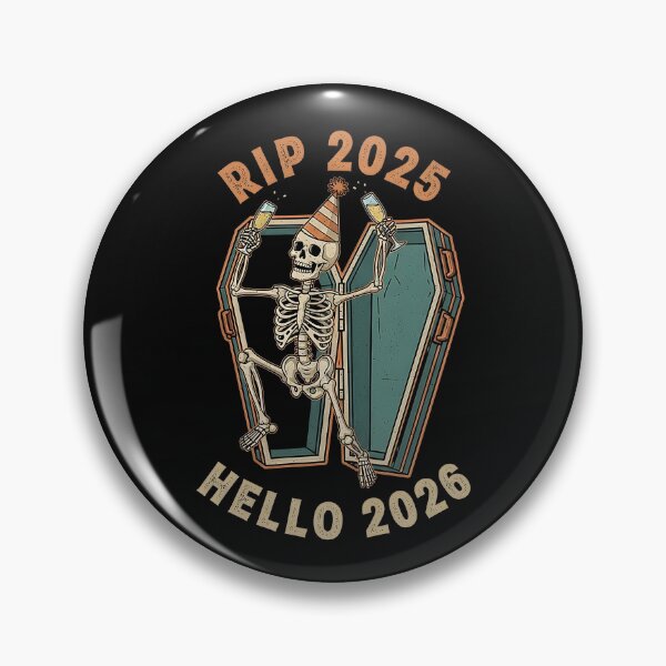 Item preview, RIP 2025 Hello 2026 Funny Skeleton Coffin New Year Party designed and sold by Abdeelol.