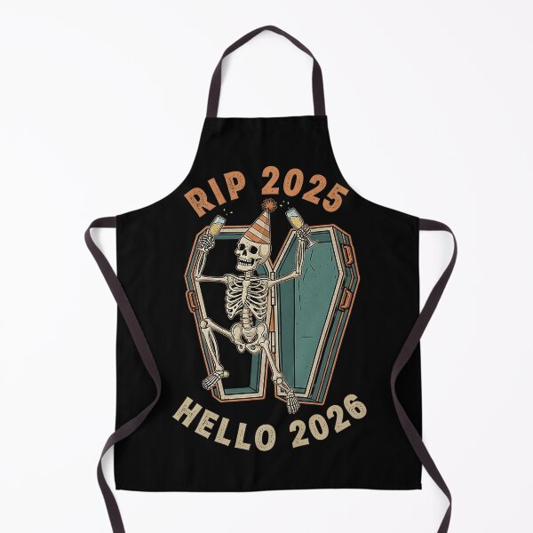 Item preview, RIP 2025 Hello 2026 Funny Skeleton Coffin New Year Party designed and sold by Abdeelol.