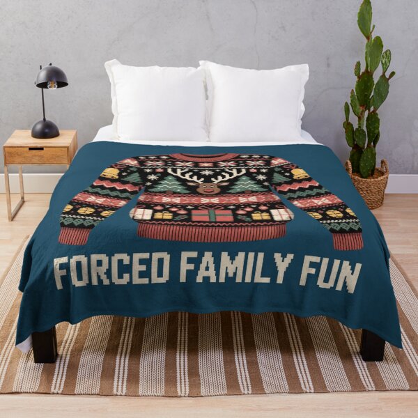 Item preview, Forced Family Fun – Funny Sarcastic Quote designed and sold by TextMood.