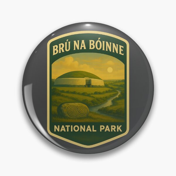 Item preview, Vintage Ireland Landscape Art Print: Boyne Valley designed and sold by PinUpPizzazz.