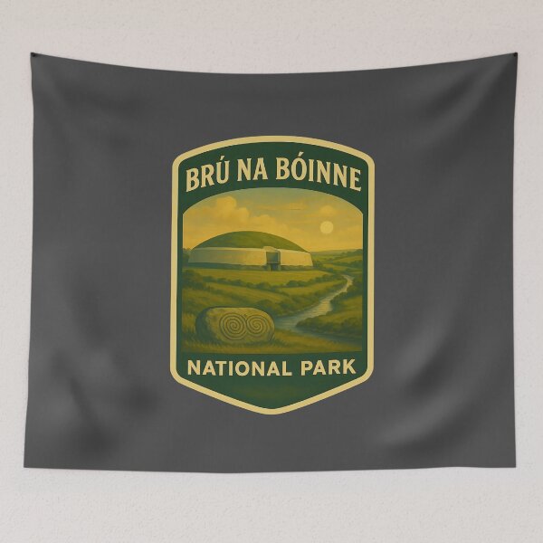 Item preview, Vintage Ireland Landscape Art Print: Boyne Valley designed and sold by PinUpPizzazz.