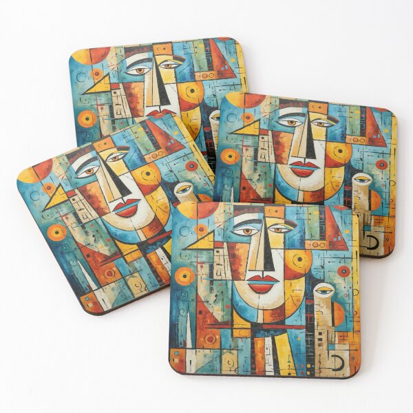 Item preview, Abstract Cubist Face designed and sold by Nox Studios.