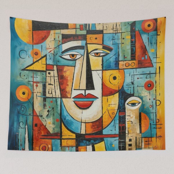 Item preview, Abstract Cubist Face designed and sold by Nox Studios.