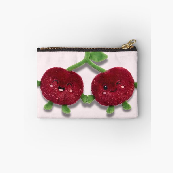 Item preview, Pip & Pop BFF Cherries - Happy Kawaii Velvet Plushmoji designed and sold by Velvet Studio | Sailguga.