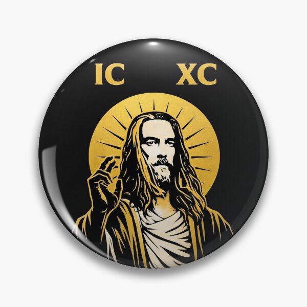 Item preview, IC XC — Gilded Pantocrator (Minimal Icon) designed and sold by Sanctum Icons.