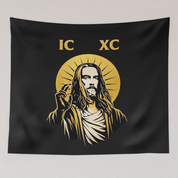 Item preview, IC XC — Gilded Pantocrator (Minimal Icon) designed and sold by Sanctum Icons.