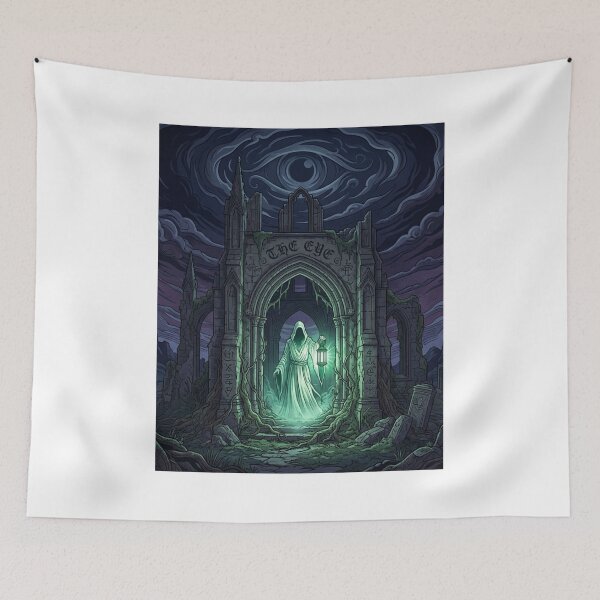 Item preview, The Eye Gothic Ghost Dark Fantasy Horror Illustration designed and sold by chattsuede.