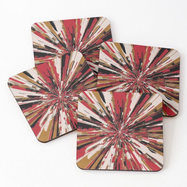 Item preview, Red Gold Abstract Speed Burst Explosion designed and sold by Ed & Harmony.