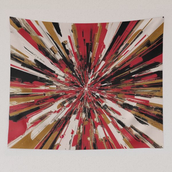 Item preview, Red Gold Abstract Speed Burst Explosion designed and sold by Ed & Harmony.