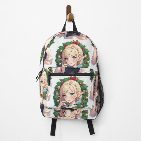 Item preview, Anime elf girl with Christmas decorations designed and sold by ArtsJulian.