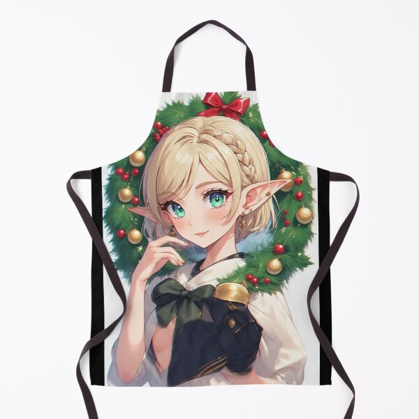 Item preview, Anime elf girl with Christmas decorations designed and sold by ArtsJulian.