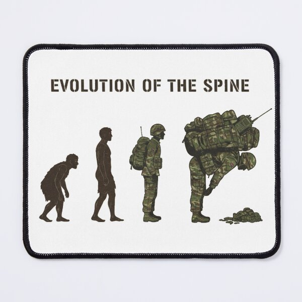 Item preview, Evolution of the spine - Military Edition designed and sold by Toricreatess.